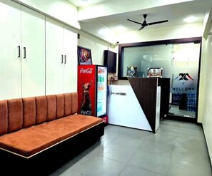 Sittområde i lobbyn