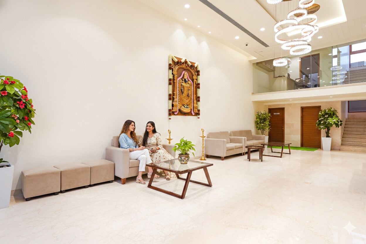 Sala de estar en el lobby