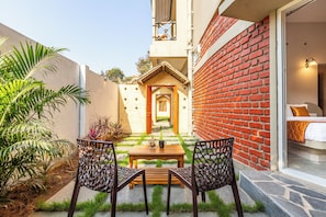 Superior Room, Hill View | Outdoor dining - Nature Trails Ashoka Resorts Hampi (Gangavathi)