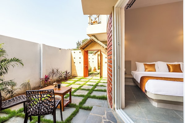 Superior Room, Hill View | Outdoor dining - Nature Trails Ashoka Resorts Hampi (Gangavathi)