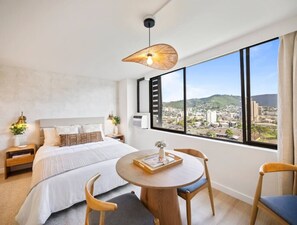 Desk, iron/ironing board, WiFi - Waikiki Island Skyline Serenity with Mountain Views (Honolulu)