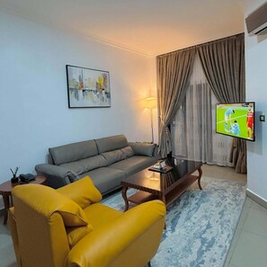 Economy Apartment, Balcony, City View | Living area - Recks Luxury Homes (Abuja)