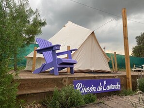 Terrace/patio - Natural Romance in Glamping Rincón de Lavanda (Texcoco de Mora)