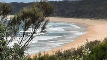 On the beach, beach towels