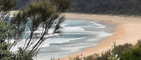 On the beach, beach towels
