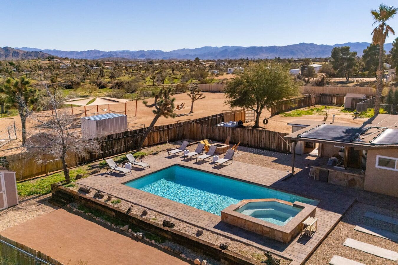 Piscina externa, piscina aquecida