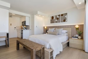 Desk, iron/ironing board, WiFi - Ocean Views & Luxe Comfort - Waikiki Gem 21F (Honolulu)