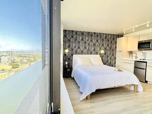 Iron/ironing board, WiFi - HM24F-13 Skyline Serenity: Waikiki Mountain View Studio (Honolulu)