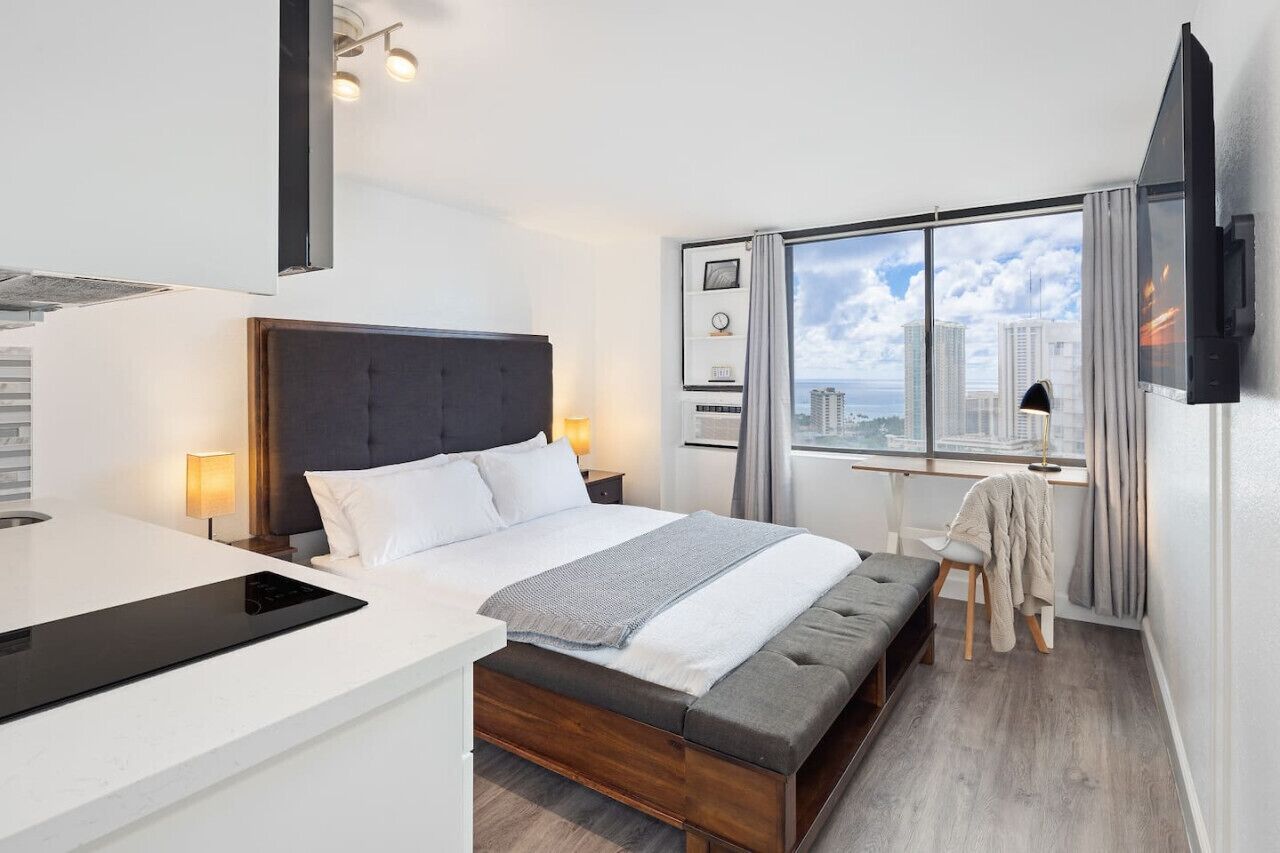 Een strijkplank/strijkijzer, wifi