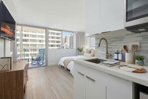 Iron/ironing board, WiFi - Modern Corner Studio by Marketplace and Waikiki Beach (Honolulu)