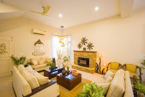 Living area - Alaya Stays Dacha 3 BHK with Jacuzzi (Ulainda)