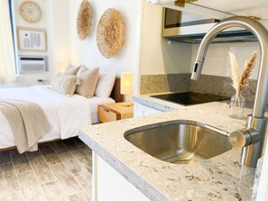 Iron/ironing board, WiFi - Great Waikiki Canal View - Modern Cozy Studio 8 (Honolulu)