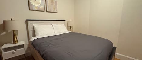 1 bedroom, iron/ironing board, travel crib, free WiFi