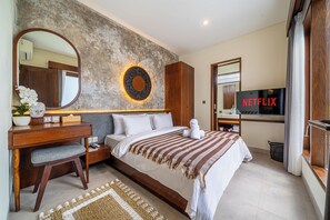 Vila, balkon, pemandangan kebun | Brankas, setrika/meja setrika, dan tempat tidur bayi (biaya tambahan)