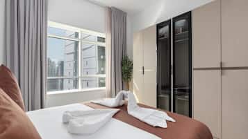 Berços grátis, Wi-Fi de cortesia, roupa de cama