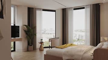 Premium-værelse | Mørklægningsgardiner, strygejern/strygebræt, gratis Wi-Fi