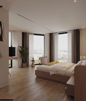 Premium-værelse | Mørklægningsgardiner, strygejern/strygebræt, gratis Wi-Fi