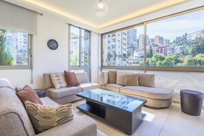 Living area - Alti 3-BR Apt by Santa Maria Jal el Dib (Jal El Dib)