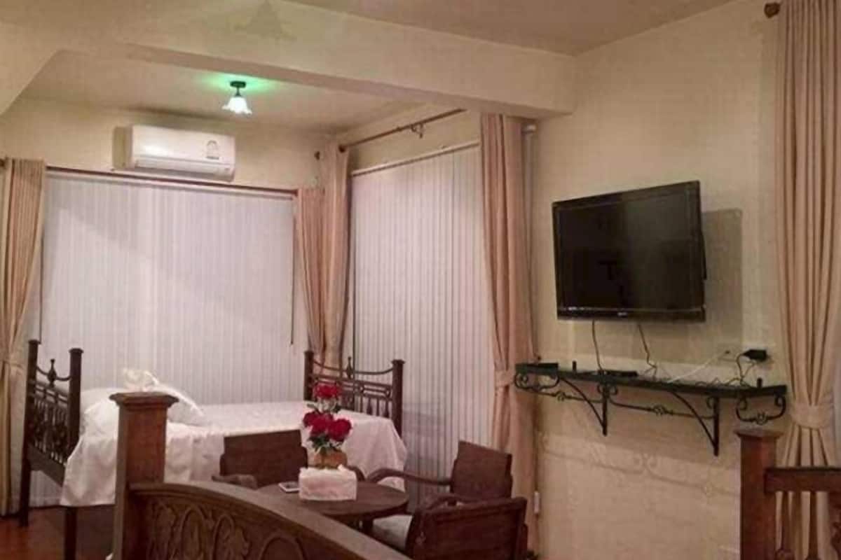 Familiekamer, uitzicht op bergen