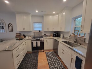 Microwave, oven, stovetop, dishwasher