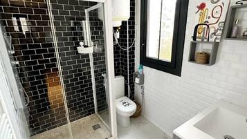 Shower, hair dryer