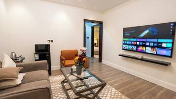 Perhesviitti, kaupunkinäköala | Oleskelualue