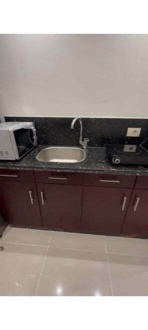 Microwave, stovetop - Oyster Bay Beach Suites Luxury Studio with a sea view (Sea Governorate)