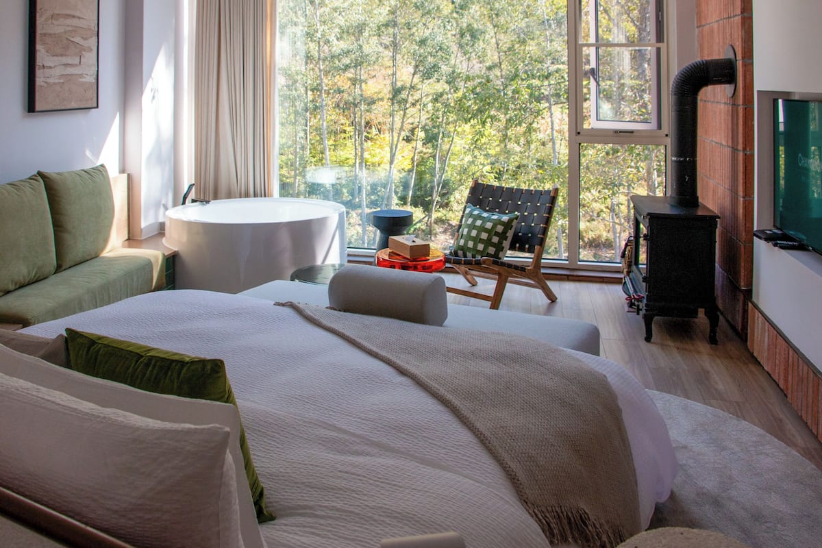 ห้องเอลีทสวีท, วิวสวน | เครื่องนอนระดับพรีเมียม, ผ้านวมขนเป็ด, โต๊ะทำงาน