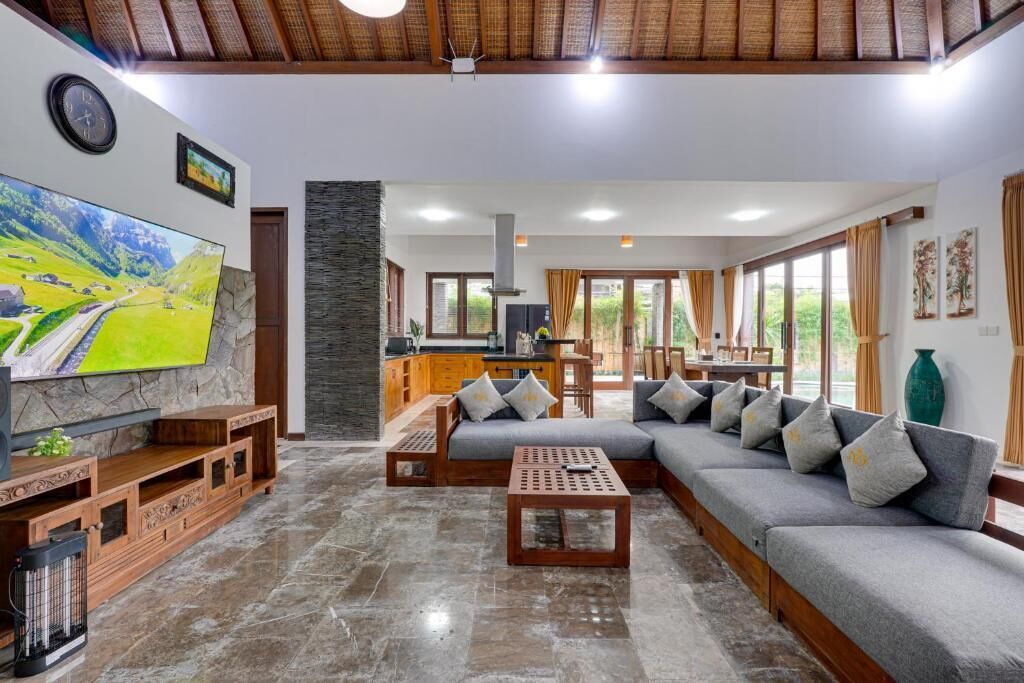 Villa, Terrasse, Gartenblick | Wohnbereich