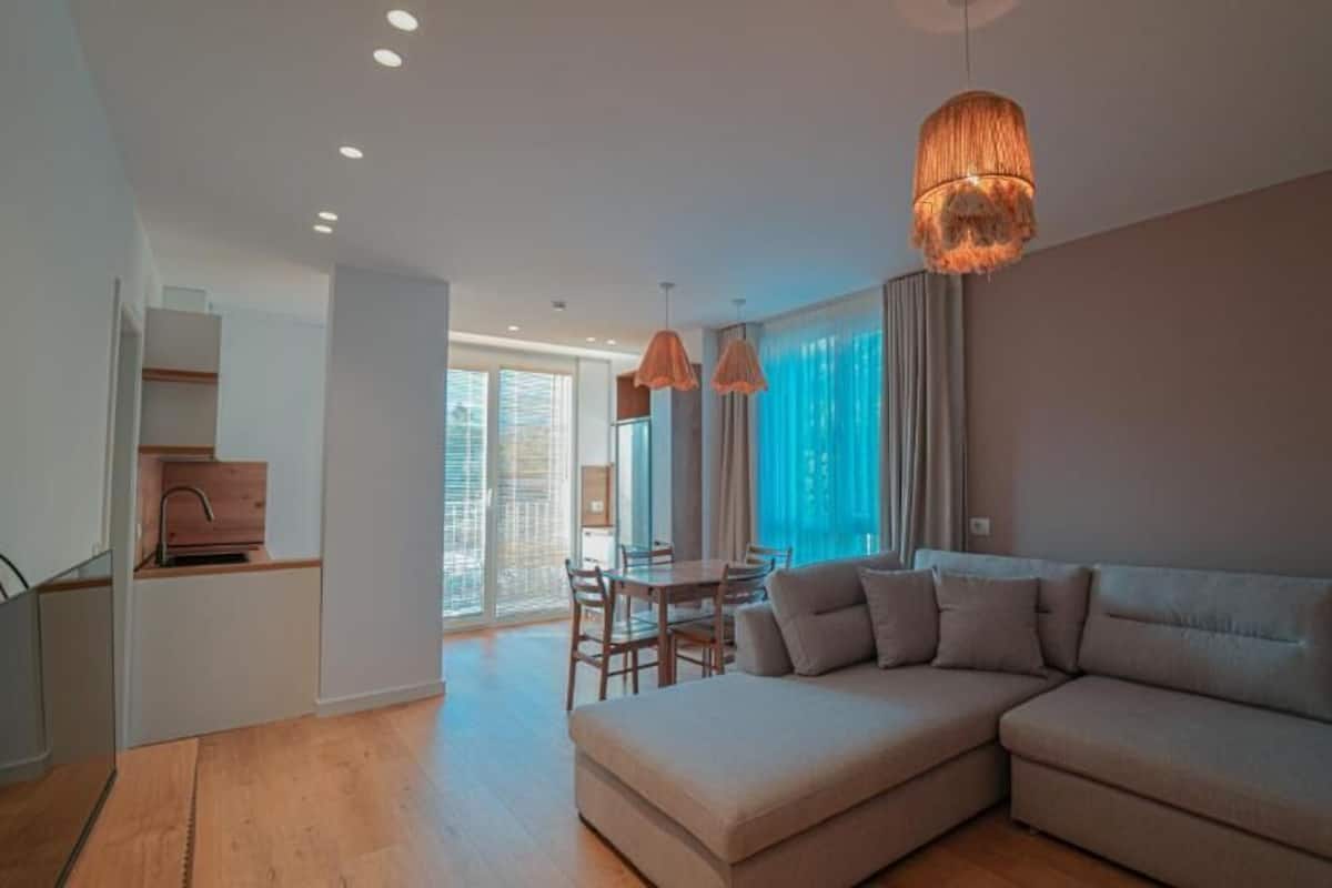 Appartement Confort, vue montagne | Coin séjour