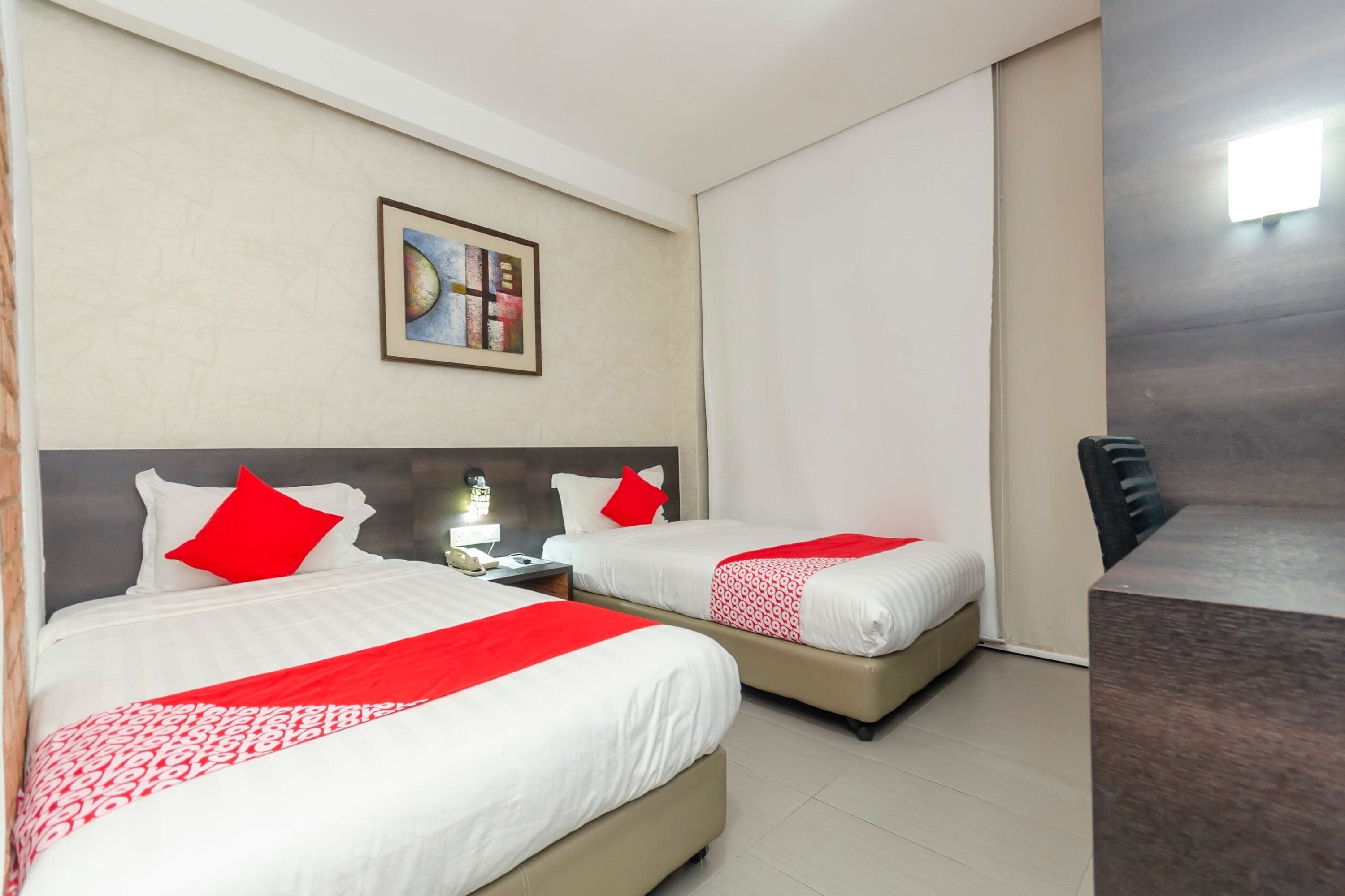 Deluxe-værelse med 2 enkeltsenge | Gratis Wi-Fi, sengetøj