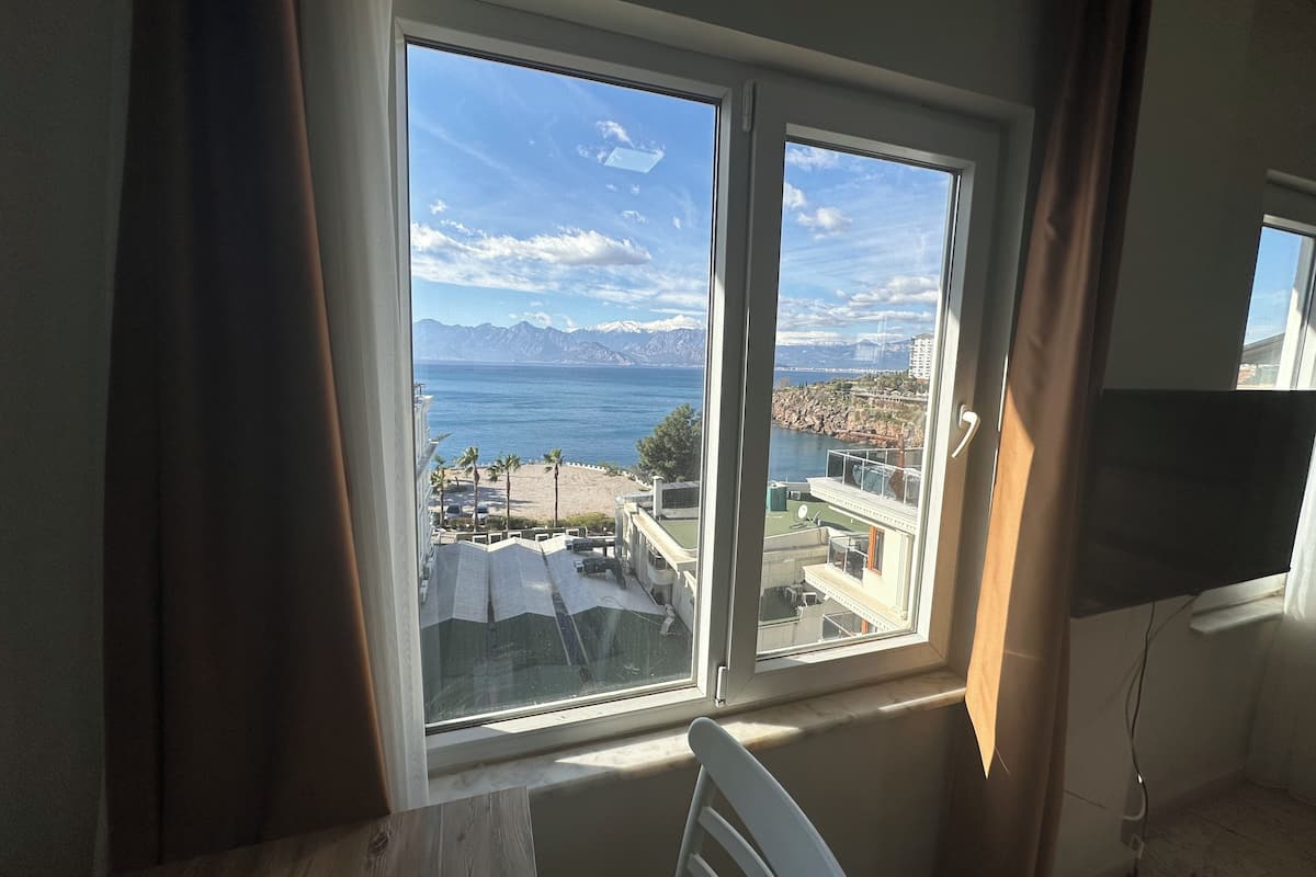 Comfort-Apartment, 1 Schlafzimmer, Küche, Meerblick | Ausblick vom Zimmer