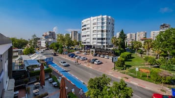 Byutsikt fra overnattingsstedet