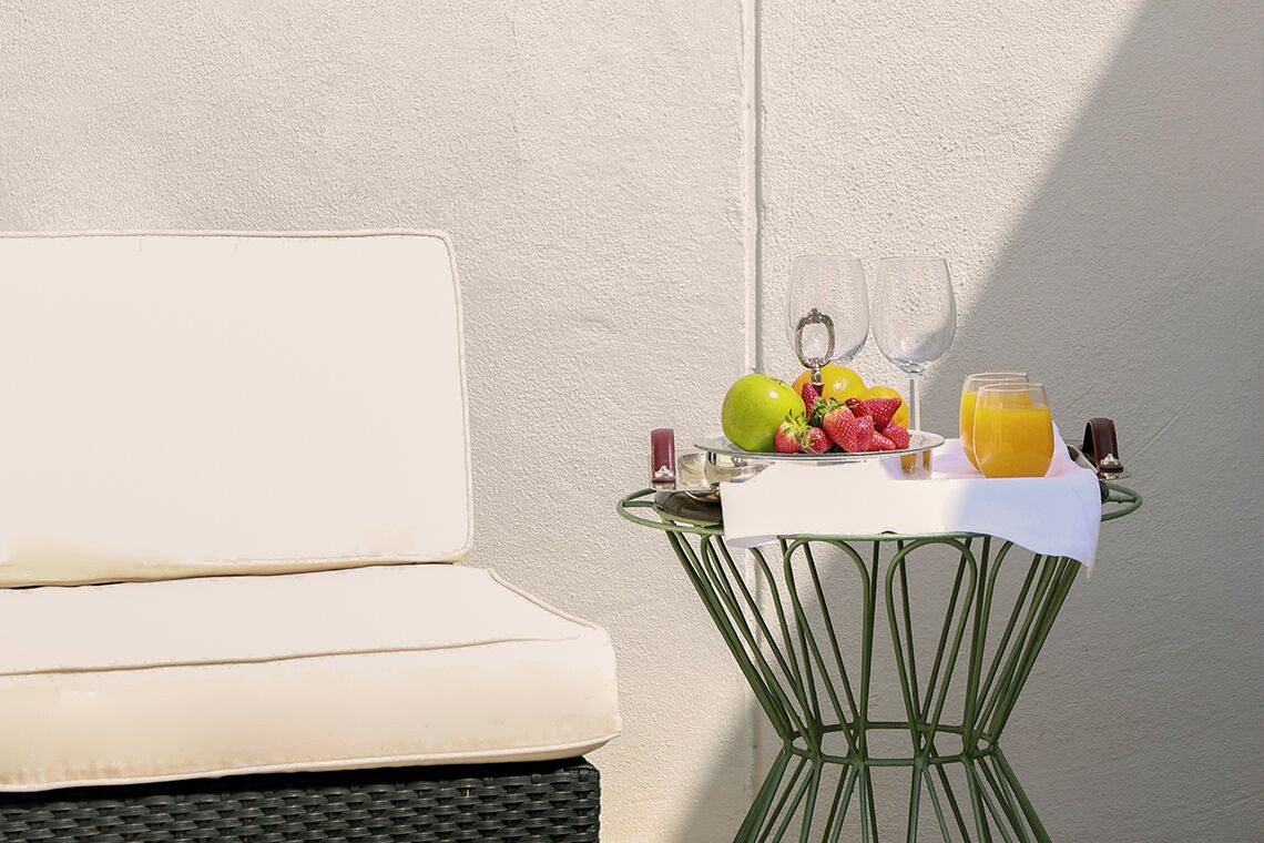 Habitación Deluxe con 1 cama doble o 2 individuales, patio | Terraza o patio