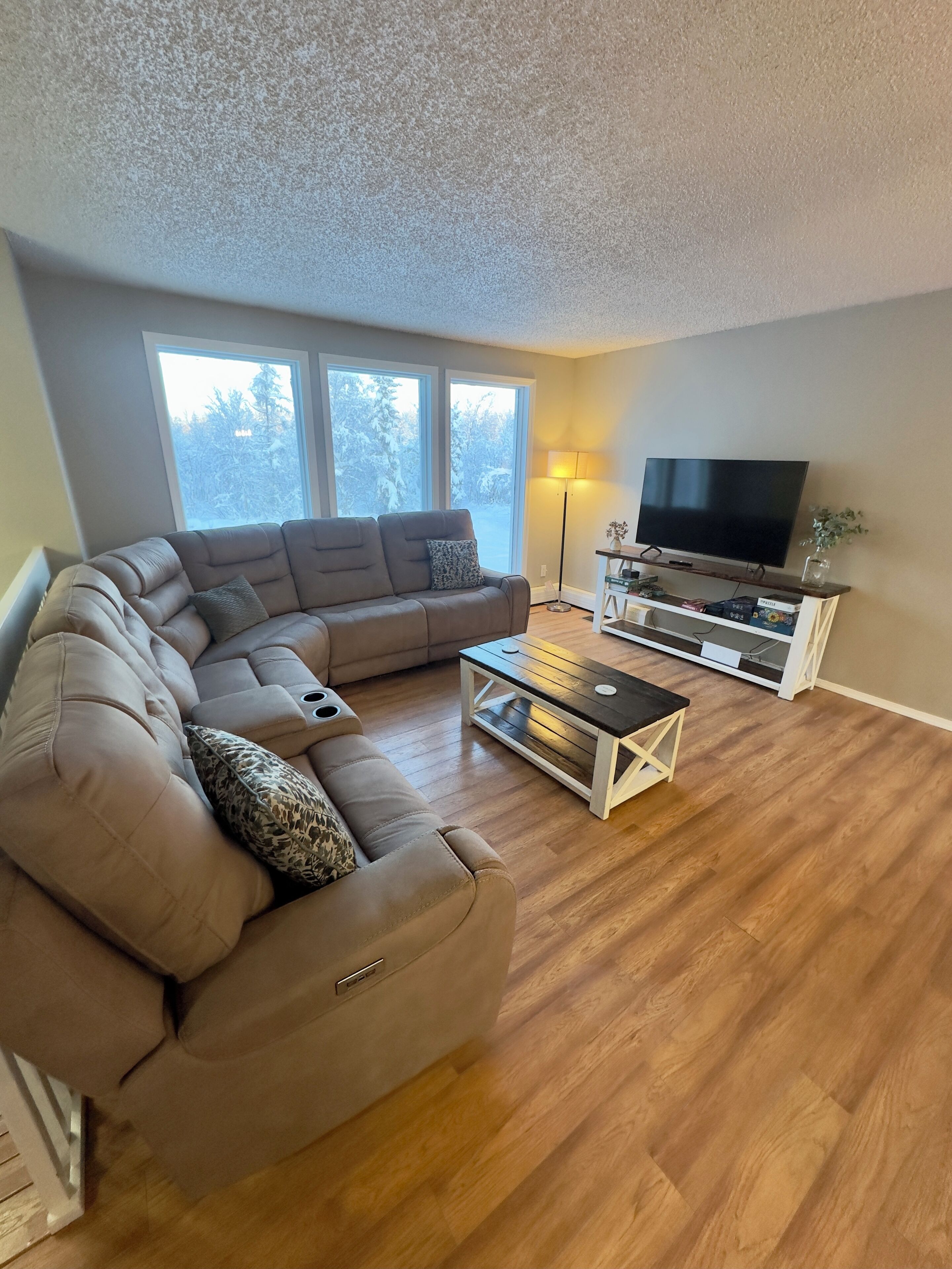 TV connectée, cheminée