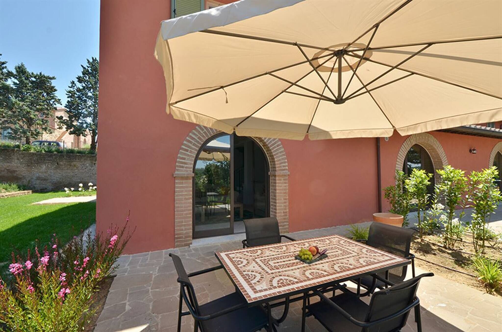 Chalet, 2 Bedrooms, Balcony, Garden View | Terrace/patio