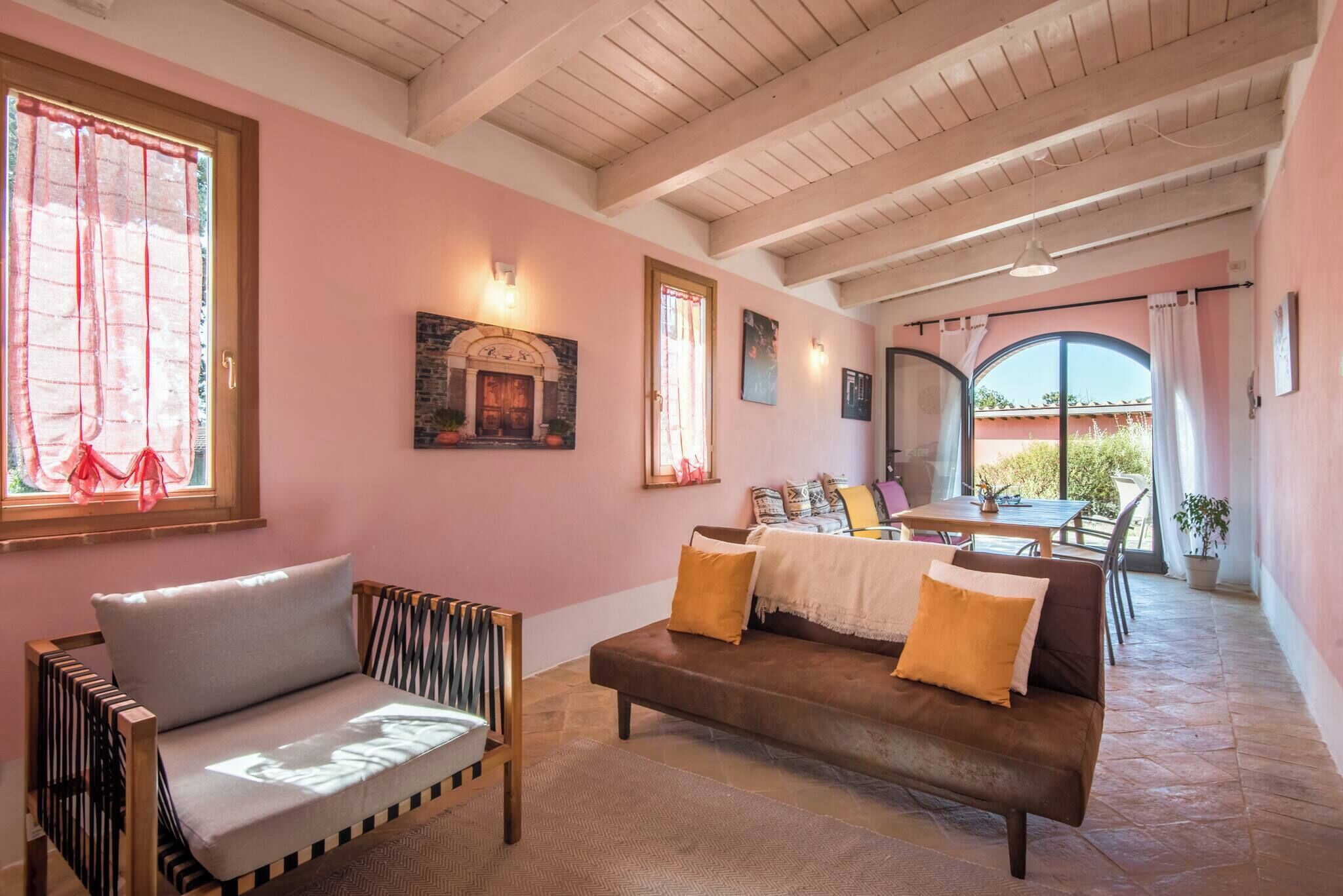 샬레, 침실 2개, 흡연, 발코니 | 거실 | 책