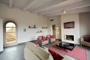 Chalet, 2 Bedrooms, Smoking, Balcony | Living area - Villa Basilico - Cignella Resort Chalet in Tuscany (Trequanda)