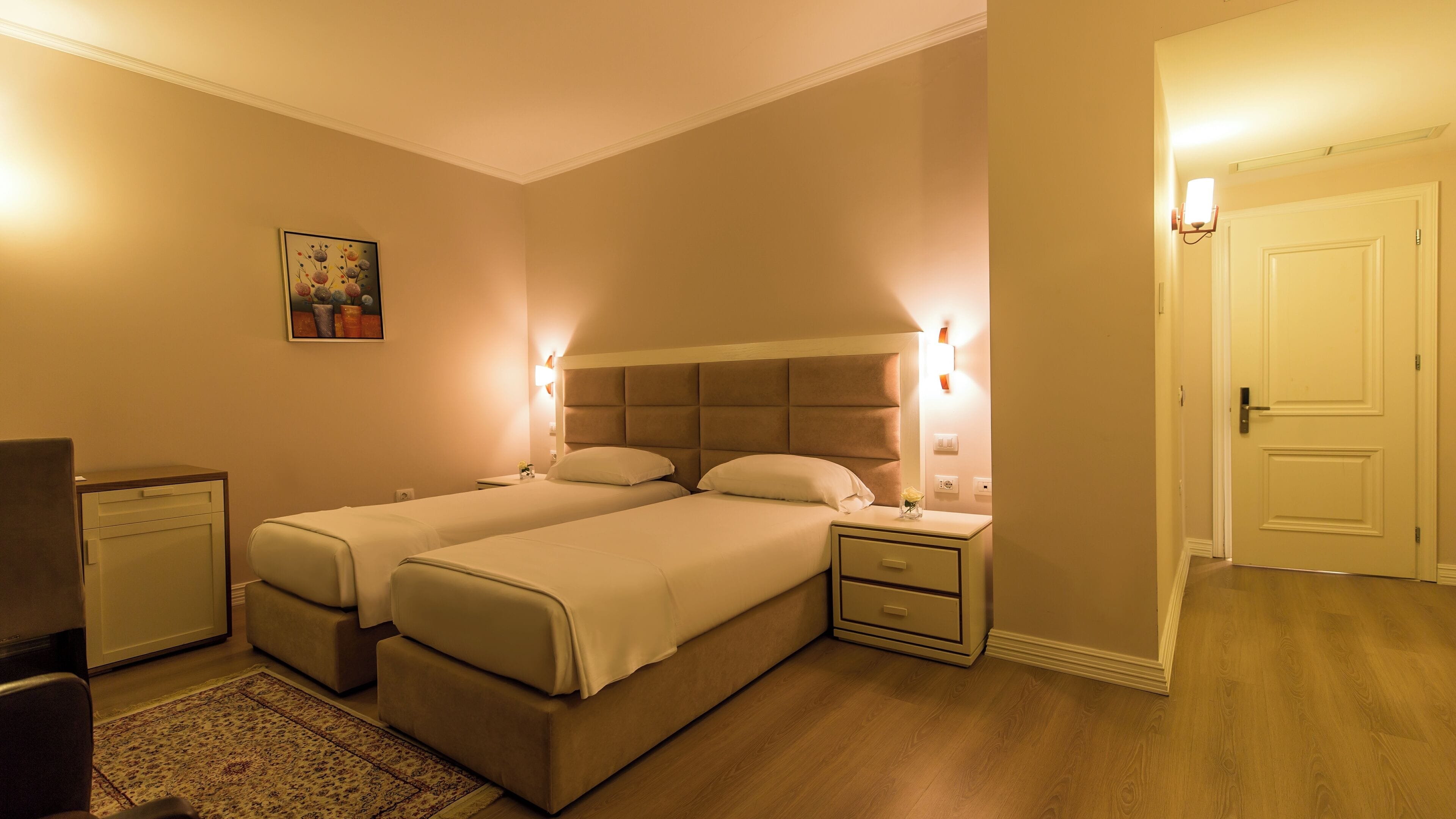 Twin Room | Premium bedding, desk, laptop workspace, soundproofing