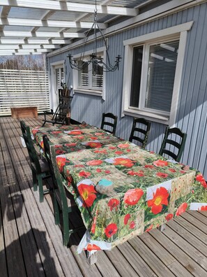 Casa, 6 habitaciones, accesible para personas con discapacidad, fumadores | Restaurante al aire libre