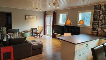 Ferienhaus, 6 Schlafzimmer, barrierefrei, Raucher | Wohnzimmer