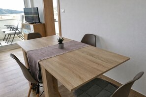公寓, 海灘景觀 | 用餐區