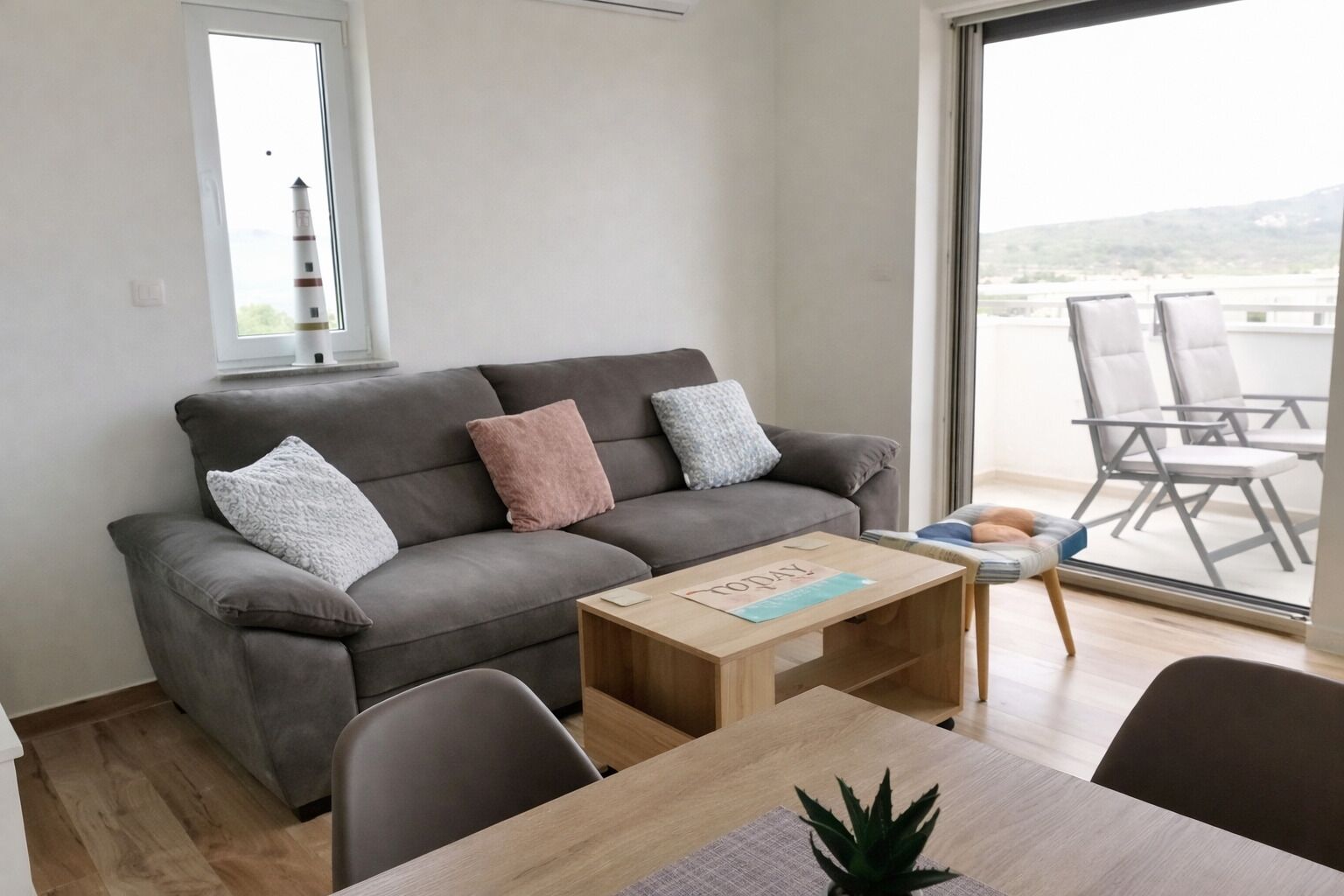 Apartment, Strandblick | Wohnbereich