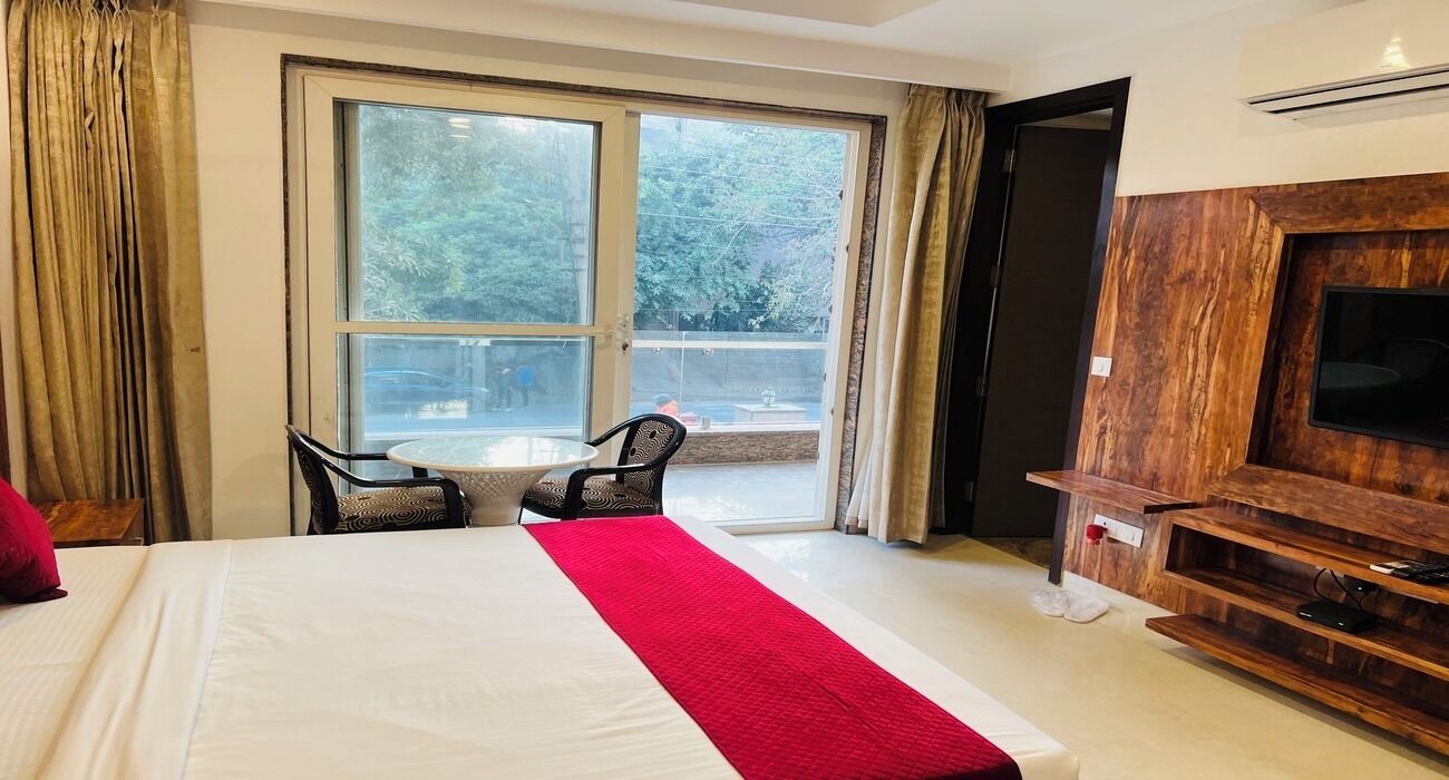 华丽双人房, 阳台, 城市景观 | 办公桌、笔记本电脑工作区、免费 WiFi