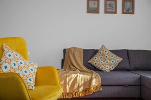 Appartement, 1 chambre, accessible aux personnes à mobilité réduite | Aire de séjour
