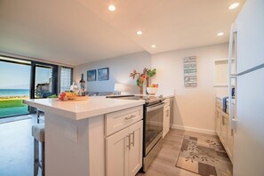 Fridge, microwave, oven, stovetop - SUMMER SALE! Remodeled Oceanfront 1BR w Amazing Views - Kaleialoha 111 (Lahaina)
