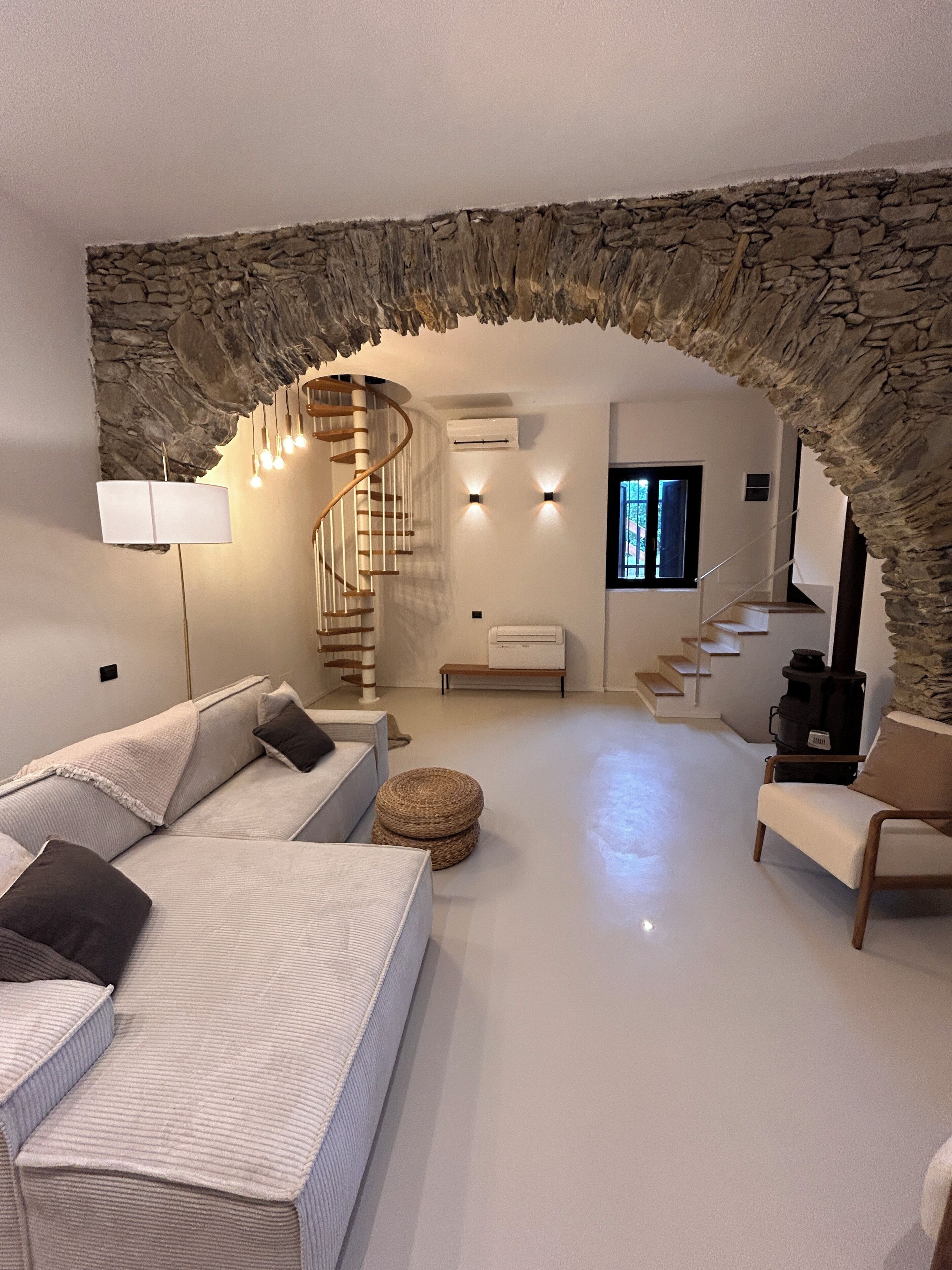 Villa, 2 Bedrooms, Terrace, Sea View | Living area | 40-inch flat-screen TV with digital channels