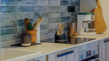 Villa, 2 Bedrooms, Terrace, Sea View | Private kitchen | Espresso maker, coffee/tea maker, electric kettle