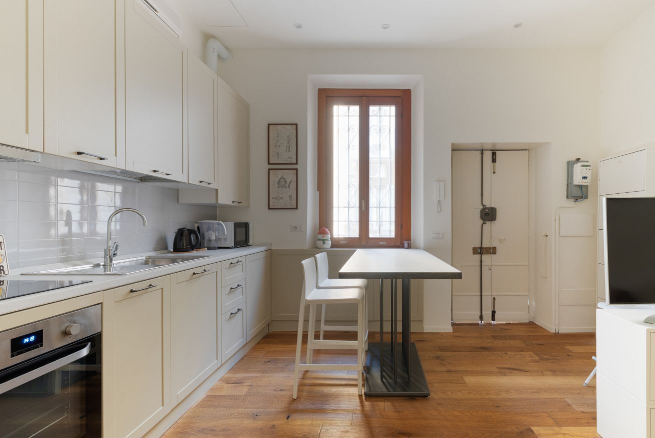 Fridge, microwave, dishwasher, toaster