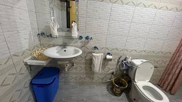 Deluxe Double or Twin Room | Bathroom | Shower, free toiletries, hair dryer, slippers